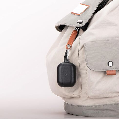 Lopie Handmade Series Airpods Pro Leather Case مع سلسلة مفاتيح ، ملفوفة بالكامل مع غطاء Case Case Case Cloy Case Clase Cloy ، Portable Shell Dust Prods Prods Pro-Black in Kuwait