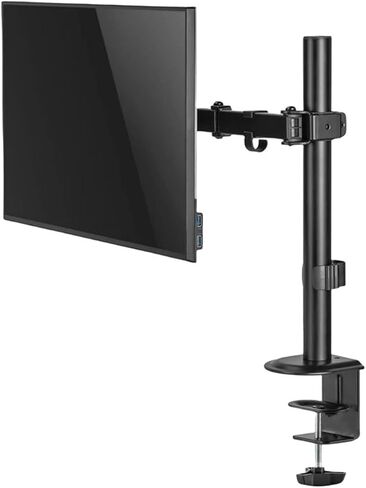 Desktop Computer Stand Mechanical Mounting Bracket for 12" - 32" Monitor Stand + 12" - 17" Laptop Monitor Double Arm Stand(Single Arm) in Saudi Arabia