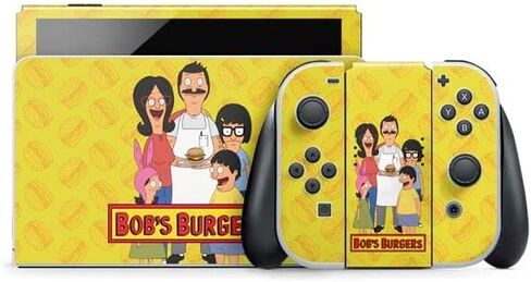 Skinit Decal Gaming Skin Compatible with Nintendo Switch OLED (2021) - Officially Licensed Bobs Burgers Family Portrait Design in Saudi Arabia