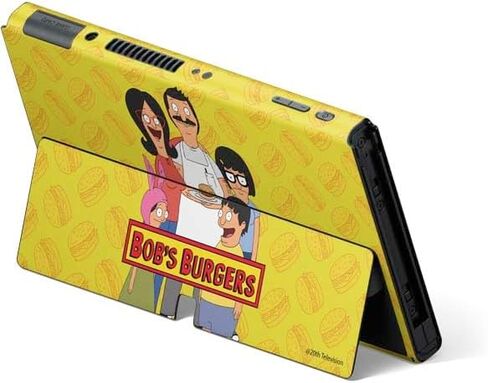 Skinit Decal Gaming Skin Compatible with Nintendo Switch OLED (2021) - Officially Licensed Bobs Burgers Family Portrait Design in Saudi Arabia
