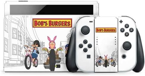Skinit Decal Gaming Skin Compatible with Nintendo Switch OLED (2021) - Officially Licensed Bobs Burgers Family Portrait Design in Saudi Arabia