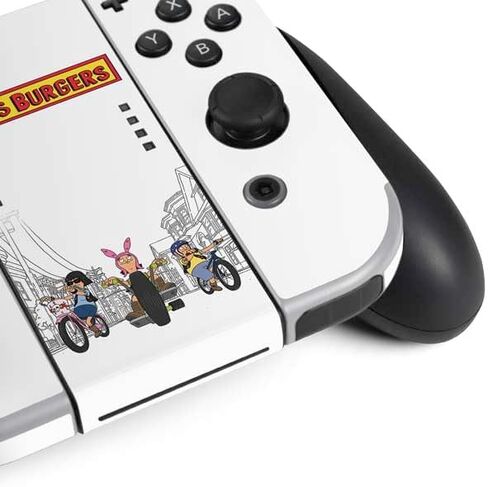 Skinit Decal Gaming Skin Compatible with Nintendo Switch OLED (2021) - Officially Licensed Bobs Burgers Family Portrait Design in Saudi Arabia