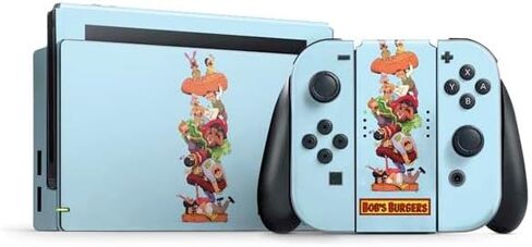 Skinit Decal Gaming Skin Compatible with Nintendo Switch Bundle - Officially Licensed Bobs Burgers Roller Coaster Design in Saudi Arabia