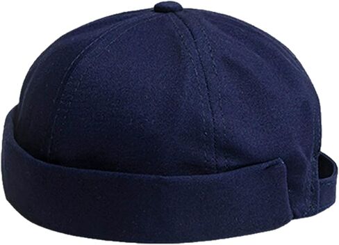 Adjustable Unisex Hip-Hop Docker Hats Beanie Sailor Cap Worker Hat Sailor Rolled Cuff Harbour Hat in Saudi Arabia