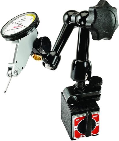 Starrett Magnetic Indicator Holder with 15" Flexible Arm, 3/8" Stem Diameter, 100 lbs Holding Power, Precision Measurement Tool - 57-052-380 in Saudi Arabia