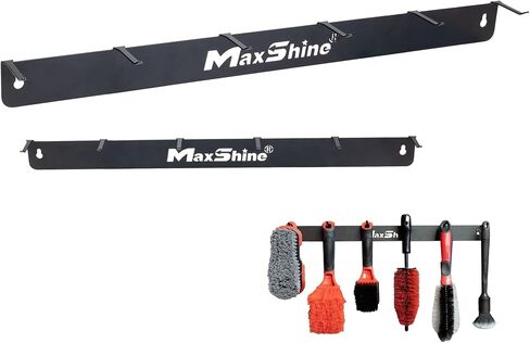 Maxshine Detailing Brush Hanger – 6 Durable Hooks Ready to Serve for Holding car Detail Brushes, Sturdy Design, Lightweight, Wall Mounted in Saudi Arabia