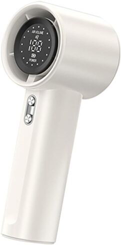 USB Rechargeable Handheld Turbo Fan 100 Speeds LED Display Mini Electric Cooling Fan in Saudi Arabia