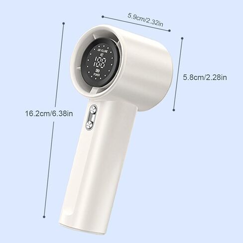 USB Rechargeable Handheld Turbo Fan 100 Speeds LED Display Mini Electric Cooling Fan in Saudi Arabia