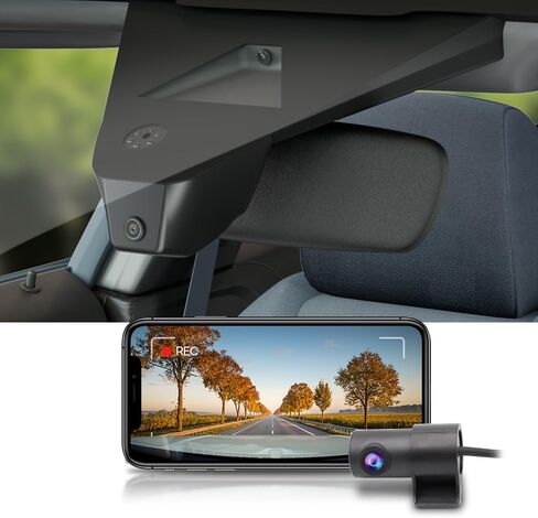 Fitcamx Dual 2160P+Rear 1080P Dash Cam for 2025 Acura MDX & Type S (HD2-D4600), OEM Factory Style, 2 Way HD Video, Loop Recording, Built-in WiFi & APP, Gravity Sensor, Easy to Operate, 128GB Card in Saudi Arabia