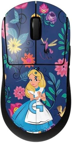 Skinit Decal Other Skin Compatible with G Pro Wireless Gaming Mouse - Officially Licensed Disney Alice in Wonderland (Animated) Floral Print Design in Kuwait