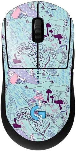 Skinit Decal Other Skin Compatible with G Pro Wireless Gaming Mouse - Officially Licensed Disney Alice in Wonderland (Animated) Floral Print Design in Kuwait