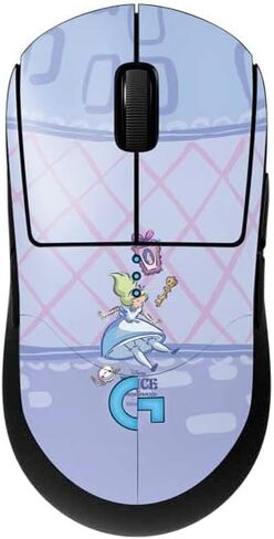 Skinit Decal Other Skin Compatible with G Pro Wireless Gaming Mouse - Officially Licensed Disney Alice in Wonderland (Animated) Floral Print Design in Kuwait