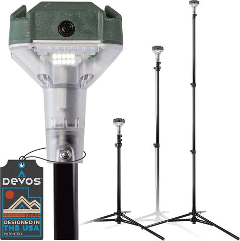 Devos Outdoor | LightRanger 800 Lumen Rechargeable Telescoping LED Lantern | 30 Hour Run Time | Illuminates a 40 Foot Diameter Area in Kuwait