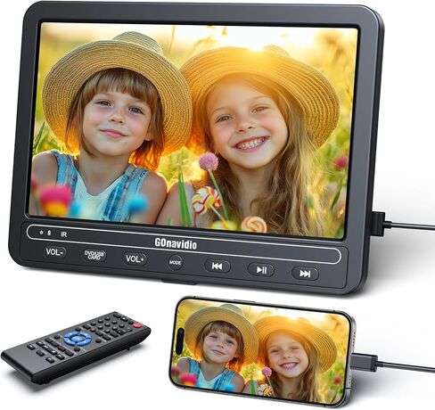 مشغل أقراص DVD 10.5 بوصة للسيارة مع بطارية مدتها 5 ساعات ، سماعات الرأس ، مسند DVD Player دعم إدخال HDMI ، مزامنة الهاتف/التلفزيون ، مقاطع فيديو 1080 بكسل ، USB SD ، آخر الذاكرة ، المنطقة المجانية in Kuwait