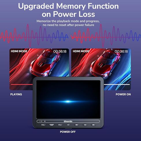 مشغل أقراص DVD 10.5 بوصة للسيارة مع بطارية مدتها 5 ساعات ، سماعات الرأس ، مسند DVD Player دعم إدخال HDMI ، مزامنة الهاتف/التلفزيون ، مقاطع فيديو 1080 بكسل ، USB SD ، آخر الذاكرة ، المنطقة المجانية in Kuwait
