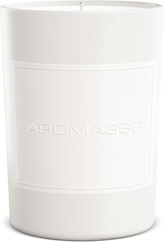 Aroma360 - Dream On 11oz Candle - Luxury Scented Candles with Essential Oils - White Tea, Sweet Vanilla & Earthy Cedar - Aromatherapy - Soy Candles - 80hr Burn in Saudi Arabia