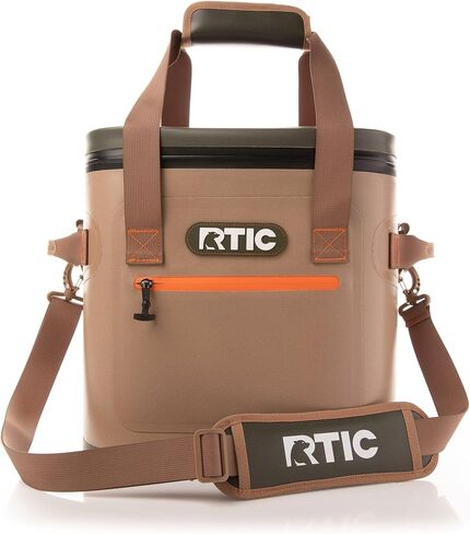 RCT Ultra-TOUT SOND CAN 20 CAN ، BAC المعزول صندوق صندوق الجليد المحمولة لتناول طعام الغداء ، والشراب ، والشراب ، والسفر ، والتخييم ، والنزهة ، والسيارة ، والرحلات ، تسرب برودة عائمة مع سحاب in Kuwait