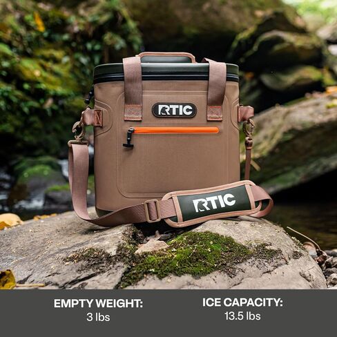 RCT Ultra-TOUT SOND CAN 20 CAN ، BAC المعزول صندوق صندوق الجليد المحمولة لتناول طعام الغداء ، والشراب ، والشراب ، والسفر ، والتخييم ، والنزهة ، والسيارة ، والرحلات ، تسرب برودة عائمة مع سحاب in Kuwait