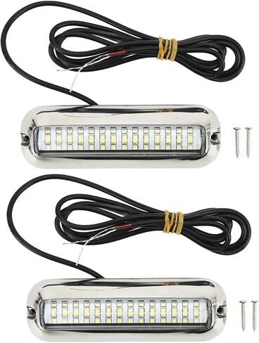 1pc 10‑30V DC Boat Ambient Light 42LEDS Drain Light Waterproof Underwater Lamp For Yacht(70A) in Saudi Arabia