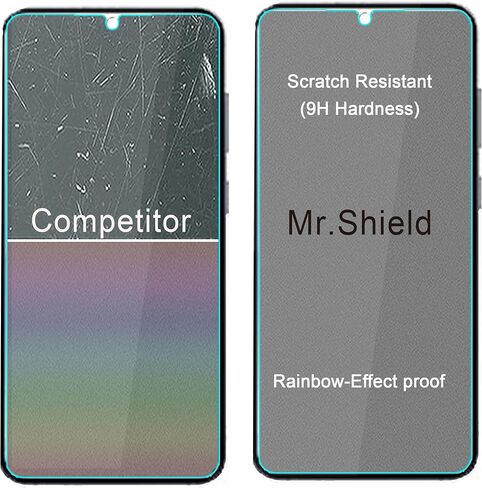 واقي شاشة Mr.Shield [3-Pack] لهاتف Samsung Galaxy S24 [متوافق مع فتح بصمة الإصبع] [زجاج مقسى] [زجاج ياباني بصلابة 9H] واقي شاشة in Kuwait