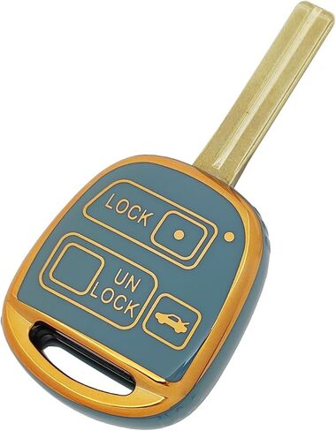 360 Degree TPU Protector Key Fob Cover Case Compatible with Toyota FJ Land Cruiser Lexus ES GS GX is LS LX RX SC IS300 IS330 ES300 ES330 RX300 GS400 GS430 GX470 RX400h SC430 Key Fob (White) in Saudi Arabia