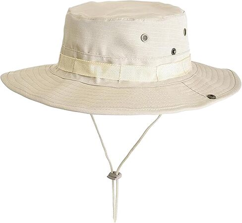 Men Women Cotton Sun Hats with Wind String UV Protection Wide Brim Boonie Bucket Hat Fisherman Safari Cap Summer Outdoor in Saudi Arabia
