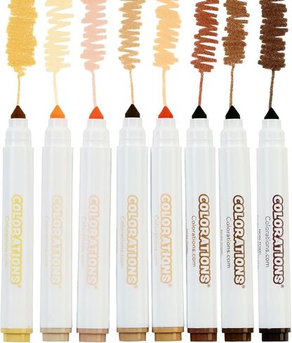 Colors Like me Crayons, 8 Colors, Regular Size, 12 Packs of an Assortment of 8 Realistic Skin Tones per Pack, Easy for Small Hands to Grasp and Apply in Saudi Arabia