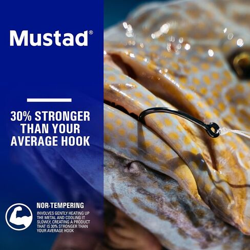 Mustad Demon Circle Hook, in Line, Wide Gap - Black Nickel-Size 6/0 - Pack of 25 in Saudi Arabia
