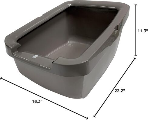 Catit Cat Litter Large Pan, Gray, 58702 in Saudi Arabia