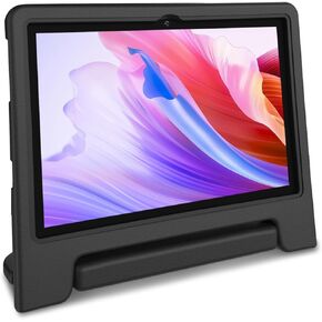 Tablet Kids ، 10.1 بوصة IPS HD Touchscreen Android 14 64 GB التخزين ، ذاكرة الوصول العشوائي 8 جيجا بايت ، أوكترا جوهري للطفل مع حالة مقاومة للأطفال ، أدوات تحكم الوالدين ، بطارية 12 ساعة ، WiFi ، GPS-أسود