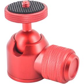 Mini Ball Head Photographer Accessories Metal Camera Mounting Adapter Telephone Statod Assembly with 1/4 Inch Screw Adapter for Camcorder, Black