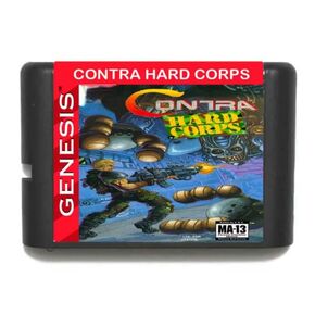 Contra Hard Corps 16 Bit Sega MD Game Card for Sega Mega Drive for Genesis-NTSC-U