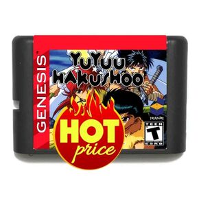 Yuu Yuu Hakushoo - Makyoutohissenn 16 Bit Sega MD Game Card for Sega Mega Drive for Genesis