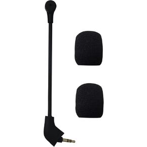 New 3.5mm Jack Replacement Microphone Boom for HyperX Cloud 2/Cloud X only, Noise Reduction Mic - Black