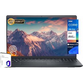 Dell Inspiron 15 3530 Touchscreen Business Laptop Computer, Lifetime Office Pro, 15.6" FHD, Intel 10-Core i7-1355U, 64 GB RAM, 1 TB SSD, Intel Iris Xe, Wi-Fi 6, FHD Webcam, Win 11 Pro, w/Accessories
