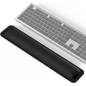 TECKNET Wrist Rest for Computer Keyboard Bluetooth Keyboard Rechargeable, 4-Device Free Switching (2.4G+BT)
