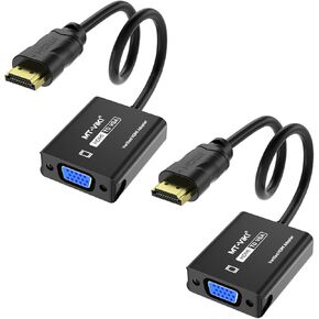19‘’ LCD KVM Console+2 Pack hdmi to vga Adapter