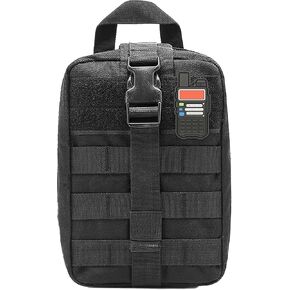 راديو HAM RADIO BAS باللون الأخضر مع خطاف هرب للدموع وظهر حلقة-توافق على مولي ، ومتعدد الجيبات لراصاف ، والكابلات ، والعتاد. حقيبة Bug Out Radio تعمل كمجموعة راديو البقاء على قيد الحياة in Kuwait