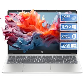 HP 15.6" Touchscreen Laptop 12th Gen Intel Core i5 64GB DDR4 RAM 2TB PCIe SSD Intel Iris Xe Graphics Wi-Fi 6E & Bluetooth 5.3 Windows 11 Pro & Office Pro Extra LT 32GB SD Card in Kuwait