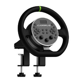 CAMMUS C5 Bundle, C5 Steel Wheel + Desk Clamp. Racing Simulator Direct Drive Technology, 5Nm Wheelbase, Premium Construction, Cloud-based App Control, PC Hardware Exclusive