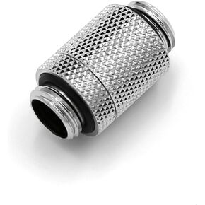 Barrow G1/4" Male to Male Micro-adjustable Extender, Rotary, Silver Shiny