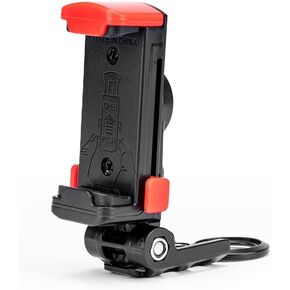 Fotopro Phone Tripod Mount ، 1/4 "برغي ، 180 درجة قابلة للتعديل ، مشبك السيليكون المضاد للانزلاق ، حامل الهواتف الذكية الشاملة لأرواح ثلاثية الأبعاد ، عصي صورة شخصية ، تدفق مباشر ، ومردوى ، SJ-86 Pro