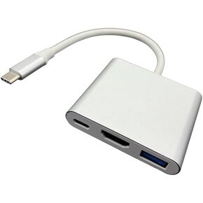 USB C to HDMI Adapter USB Type C Adapter Multiport AV Converter with 4K HDMI Output C Port & 3.0 Fasting Charging Port Compatible for MacBook Pro MacBook Air 2019/2018 iPad Pro