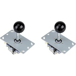 2pcs Zero Delay USB Encoder 10 Buttons joystick Kit for PC Game DIY 8 Way Molestick Compact Design System Easy Trougnation Support