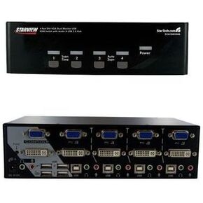 4-Port Dual Dvi USB Kvm Switch