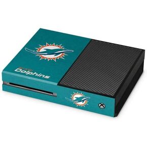 Skinit Skinit Gaming Gaming Skin متوافق مع وحدة التحكم Xbox One - NFL Miami Dolphins مرخص رسميًا.
