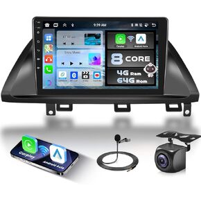 for Honda Odyssey 2005 2006 2007 2008 2009 2010 Android Car Stereo Radio with Wireless Carplay Android Auto, 10.1" Touchscreen WiFi GPS Navi Bluetooth HiFi USB FM/RDS SWC Backup Camera