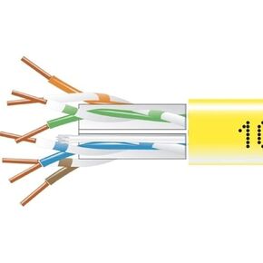 Black Box EYN873B-PB-1000 GIGATRUE 550 CAT6 Bulk PLN, Yellow, 1000
