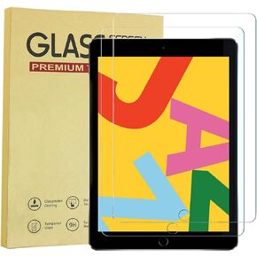 [2 Pack] واقي الشاشة لجيل iPad السادس/الجيل الخامس 2018/2017 و iPad Pro 9.7 بوصة ، iPad Air 2 ، iPad Air 1 فيلم شاشة زجاجي مُتدِب لـ iPad 9.7 بوصة مع [Crystal Clear] [مضاد للقرعة]