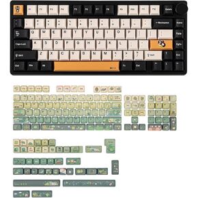KiiBoom Moonshadow V2 Gaming Keyboard with Rainy Froggy Day Keycap Set